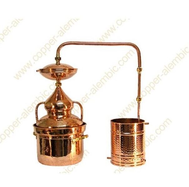 DESTYLATOR MIEDZIANY Z USZCZELKĄ WODNĄ 25 LITRÓW