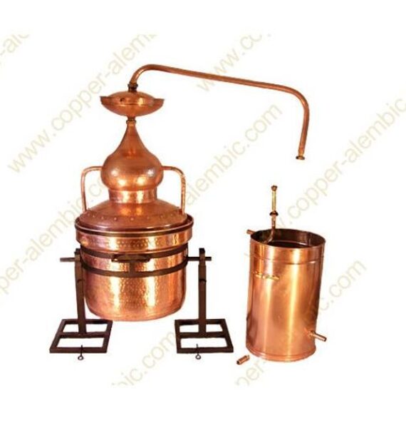 DESTYLATOR MIEDZIANY Z USZCZELKĄ WODNĄ 400 LITRÓW